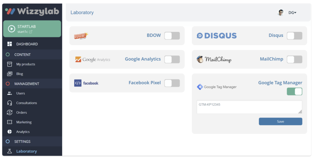 Laboratory wizzylab rounded